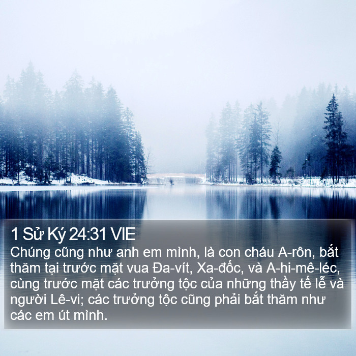 1 Sử Ký 24:31 VIE Bible Study