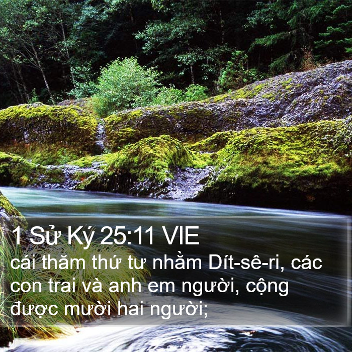 1 Sử Ký 25:11 VIE Bible Study