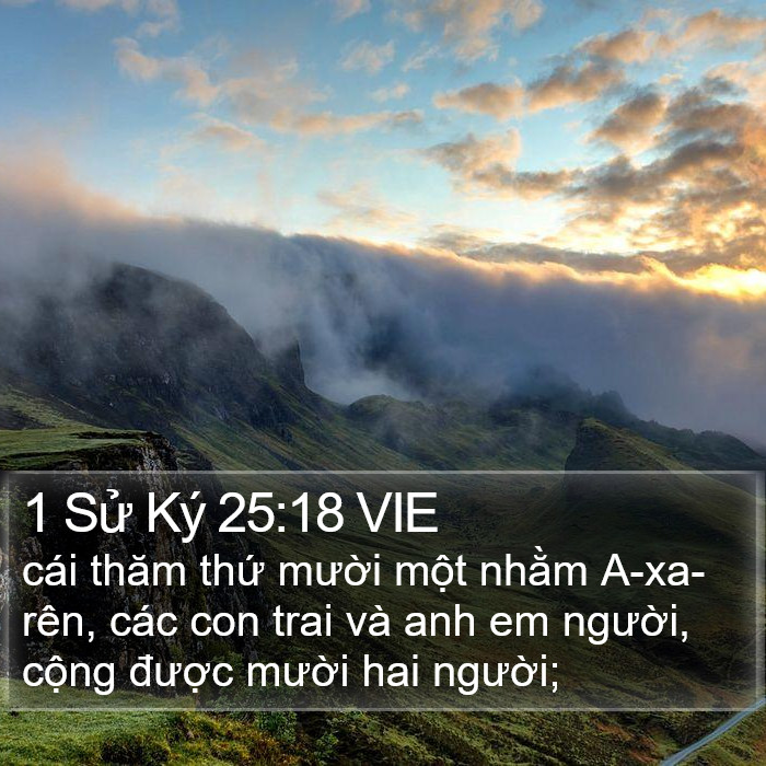 1 Sử Ký 25:18 VIE Bible Study