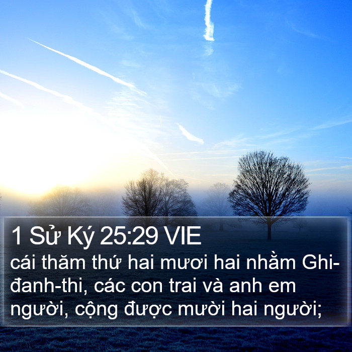 1 Sử Ký 25:29 VIE Bible Study