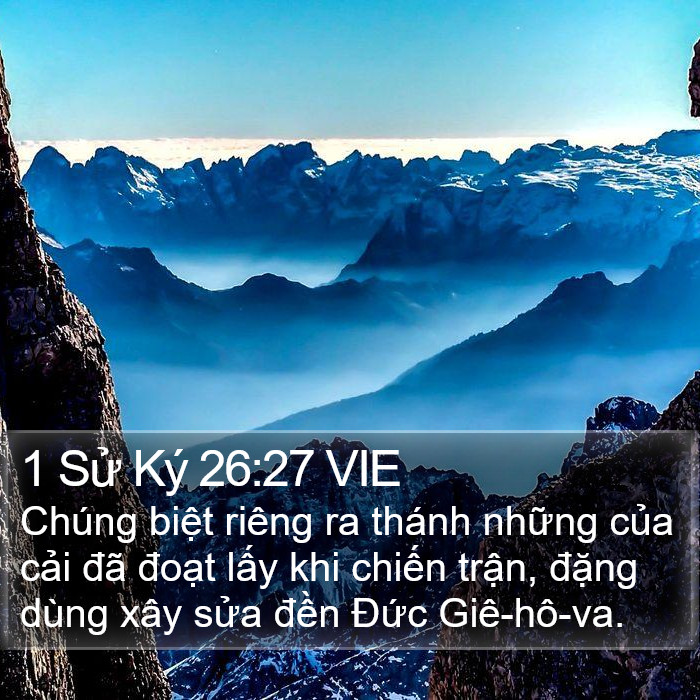 1 Sử Ký 26:27 VIE Bible Study