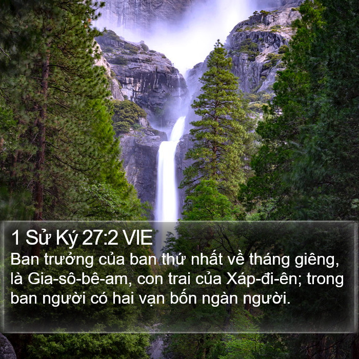 1 Sử Ký 27:2 VIE Bible Study