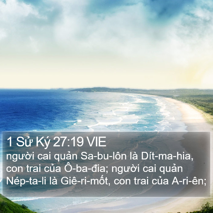 1 Sử Ký 27:19 VIE Bible Study