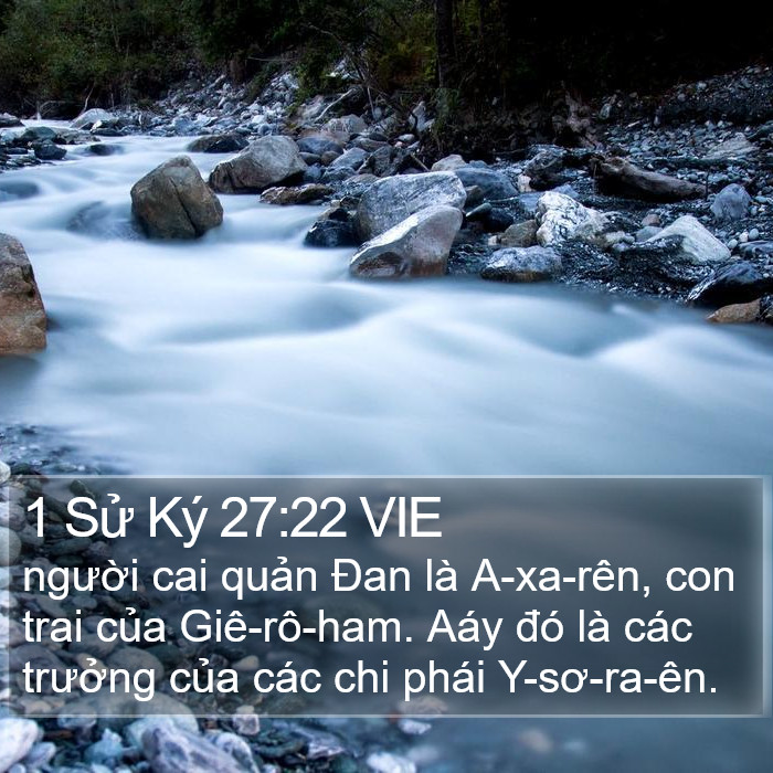 1 Sử Ký 27:22 VIE Bible Study