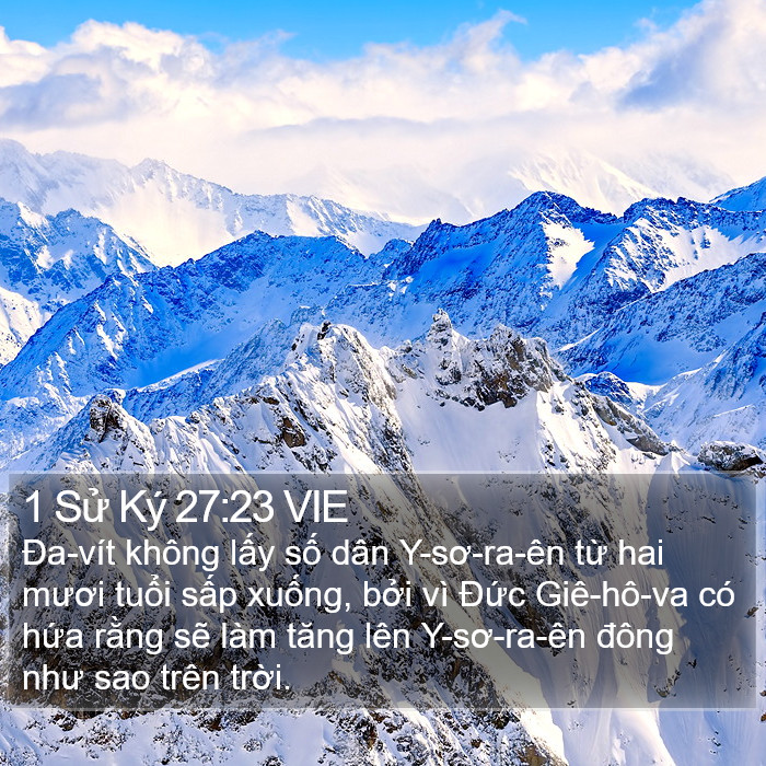 1 Sử Ký 27:23 VIE Bible Study