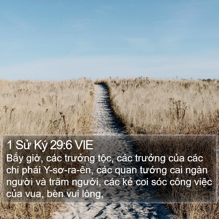 1 Sử Ký 29:6 VIE Bible Study