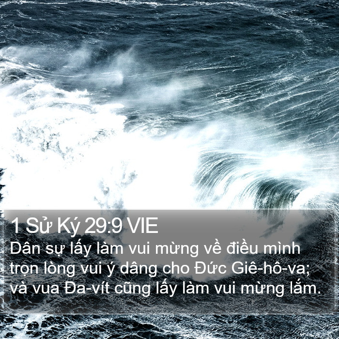 1 Sử Ký 29:9 VIE Bible Study