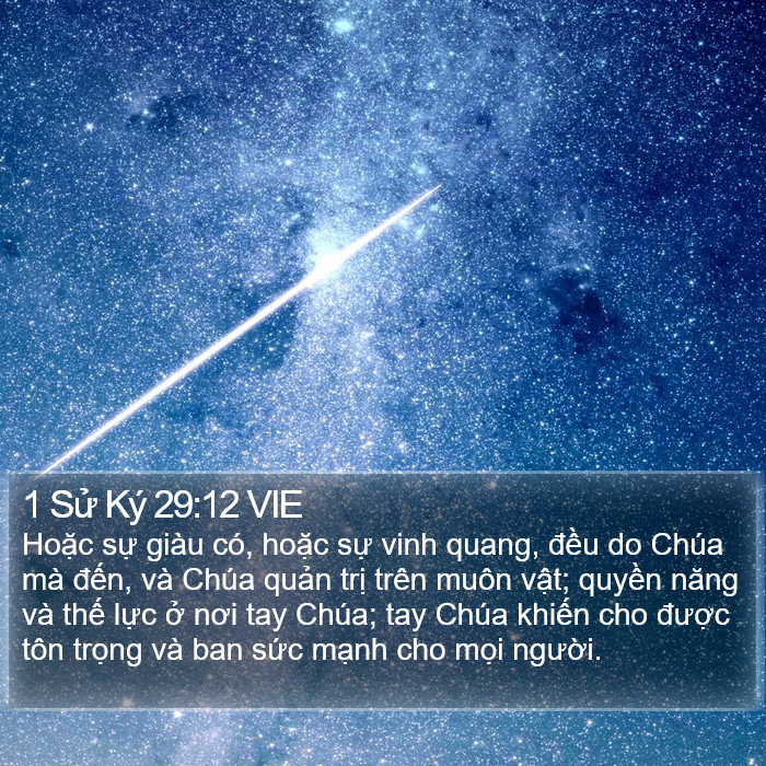 1 Sử Ký 29:12 VIE Bible Study