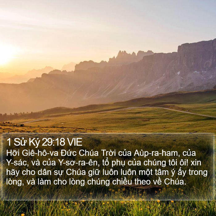 1 Sử Ký 29:18 VIE Bible Study