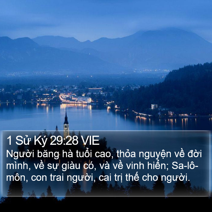 1 Sử Ký 29:28 VIE Bible Study