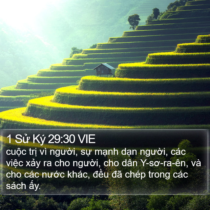 1 Sử Ký 29:30 VIE Bible Study