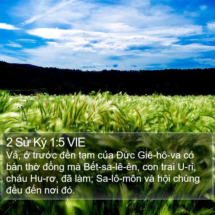 2 Sử Ký 1:5 VIE Bible Study