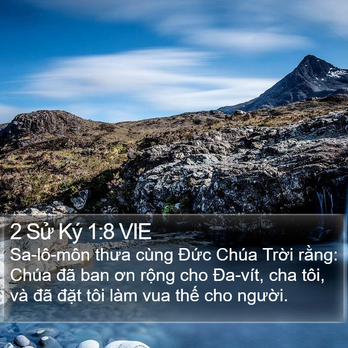 2 Sử Ký 1:8 VIE Bible Study