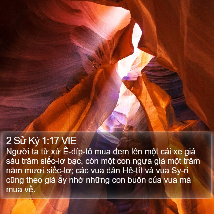 2 Sử Ký 1:17 VIE Bible Study