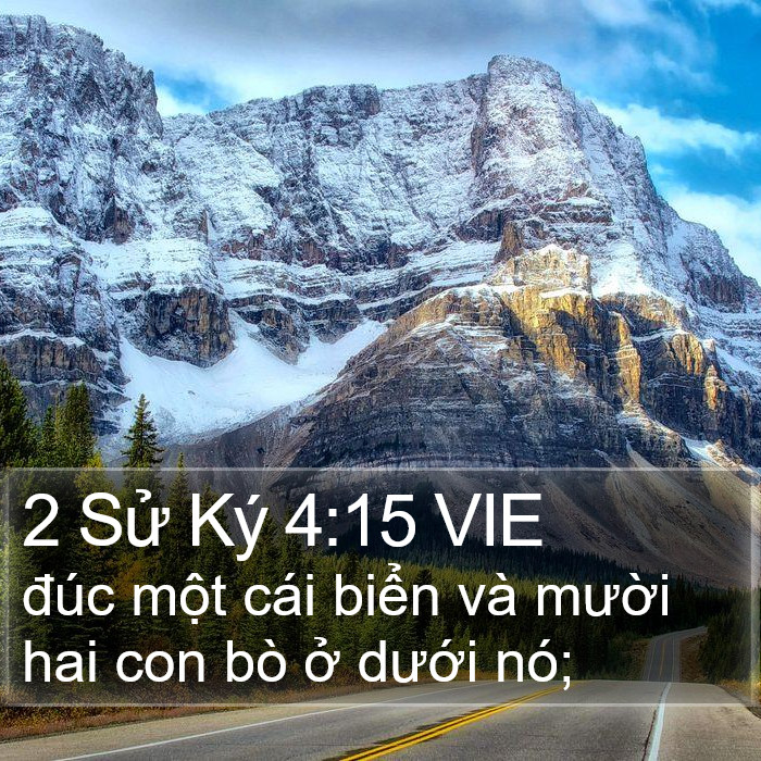 2 Sử Ký 4:15 VIE Bible Study
