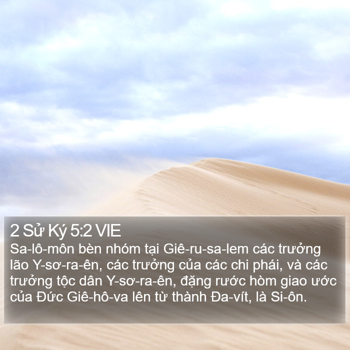 2 Sử Ký 5:2 VIE Bible Study