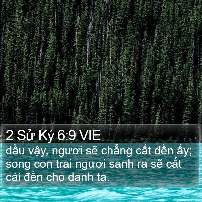 2 Sử Ký 6:9 VIE Bible Study