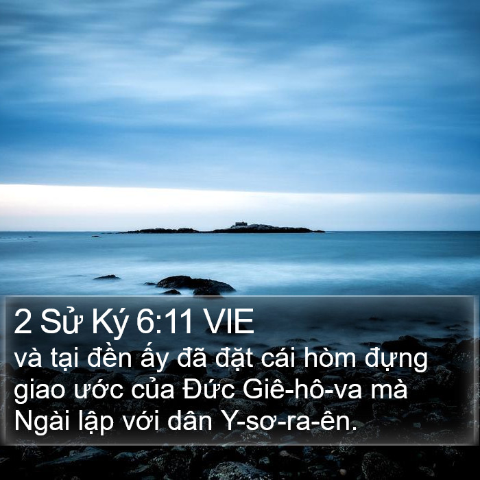 2 Sử Ký 6:11 VIE Bible Study