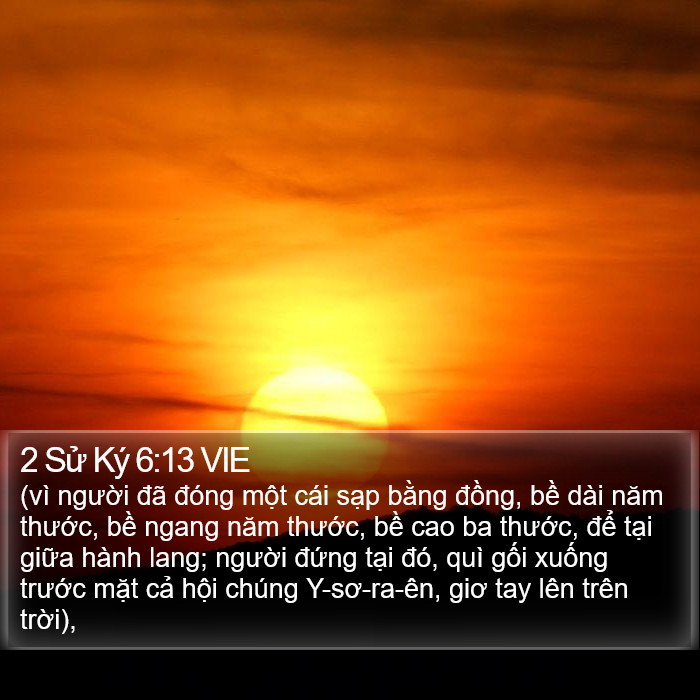 2 Sử Ký 6:13 VIE Bible Study