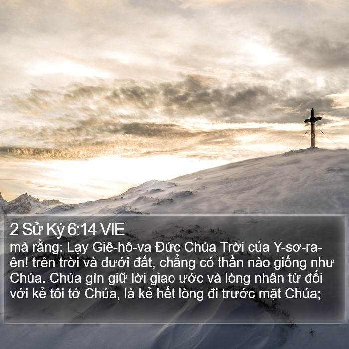 2 Sử Ký 6:14 VIE Bible Study