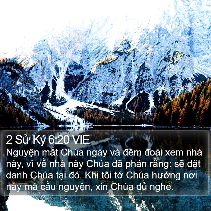 2 Sử Ký 6:20 VIE Bible Study