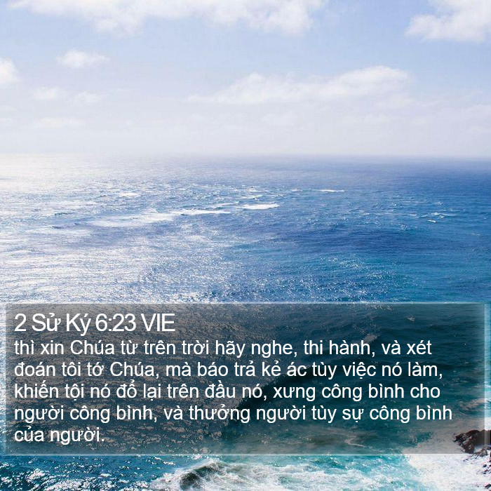 2 Sử Ký 6:23 VIE Bible Study