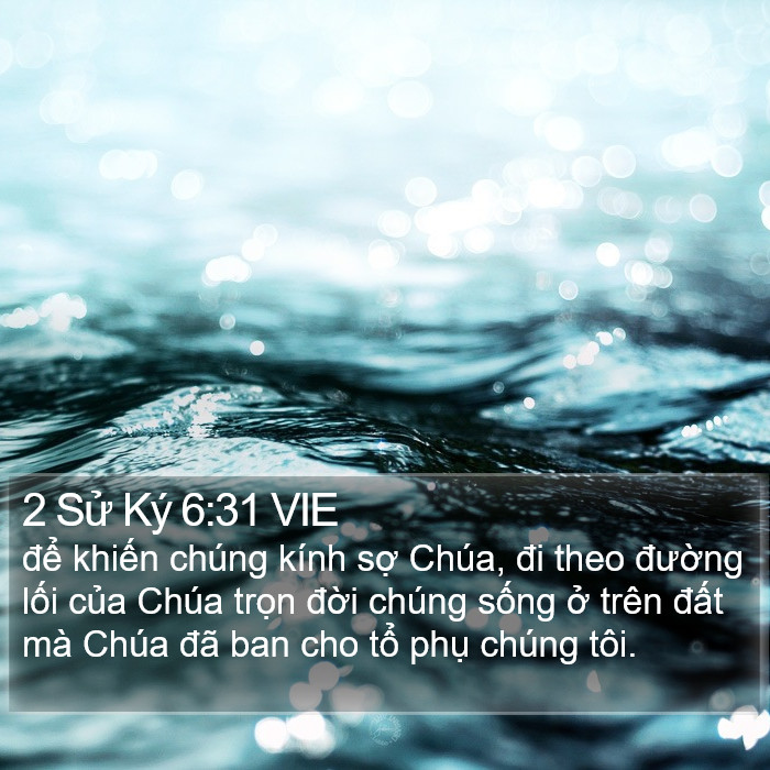 2 Sử Ký 6:31 VIE Bible Study