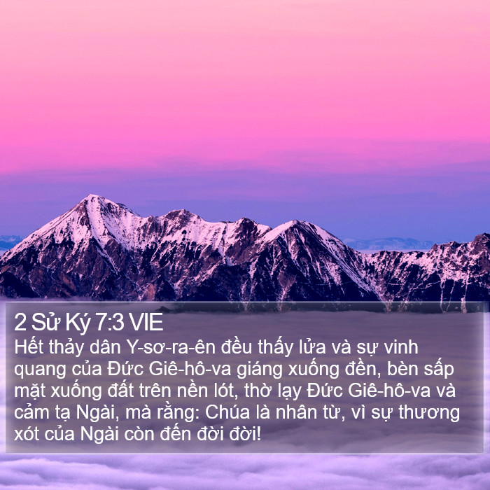 2 Sử Ký 7:3 VIE Bible Study