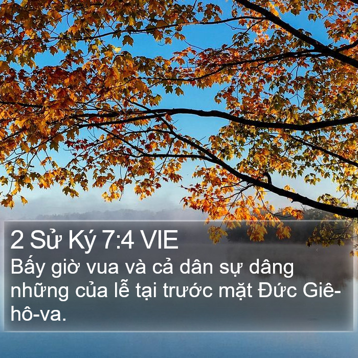 2 Sử Ký 7:4 VIE Bible Study