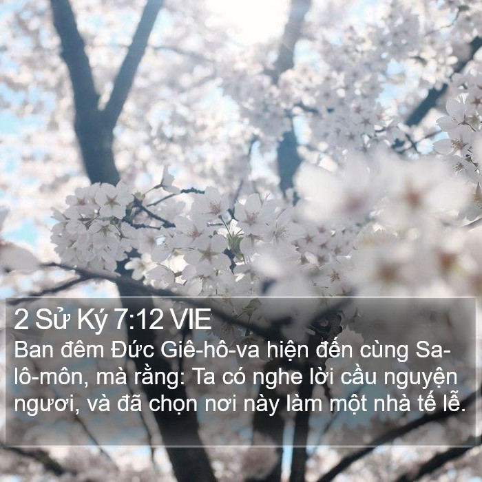 2 Sử Ký 7:12 VIE Bible Study