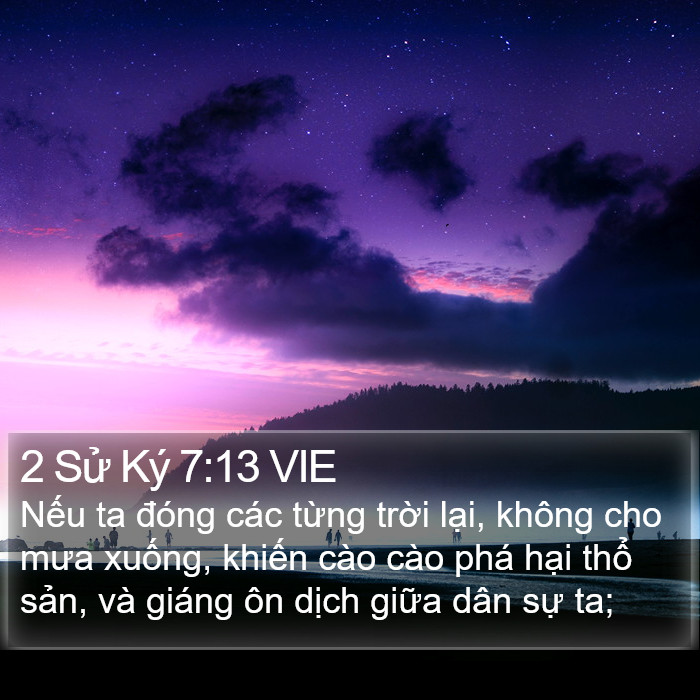 2 Sử Ký 7:13 VIE Bible Study