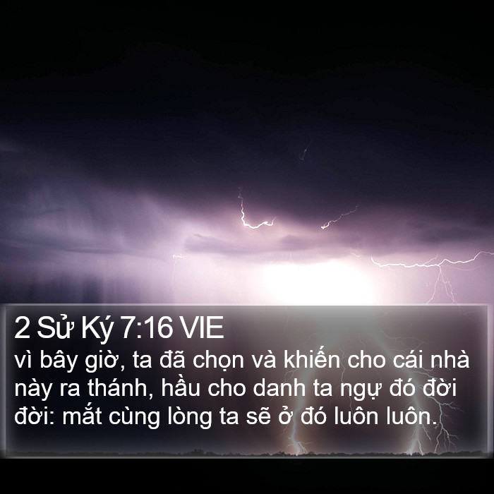 2 Sử Ký 7:16 VIE Bible Study