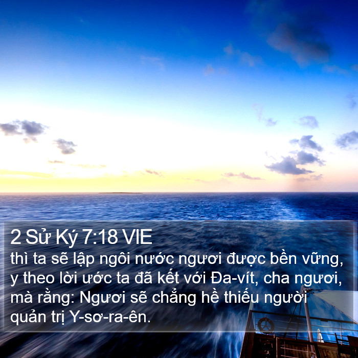 2 Sử Ký 7:18 VIE Bible Study