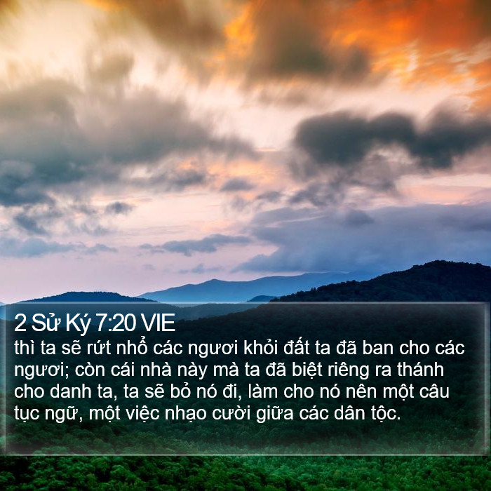 2 Sử Ký 7:20 VIE Bible Study