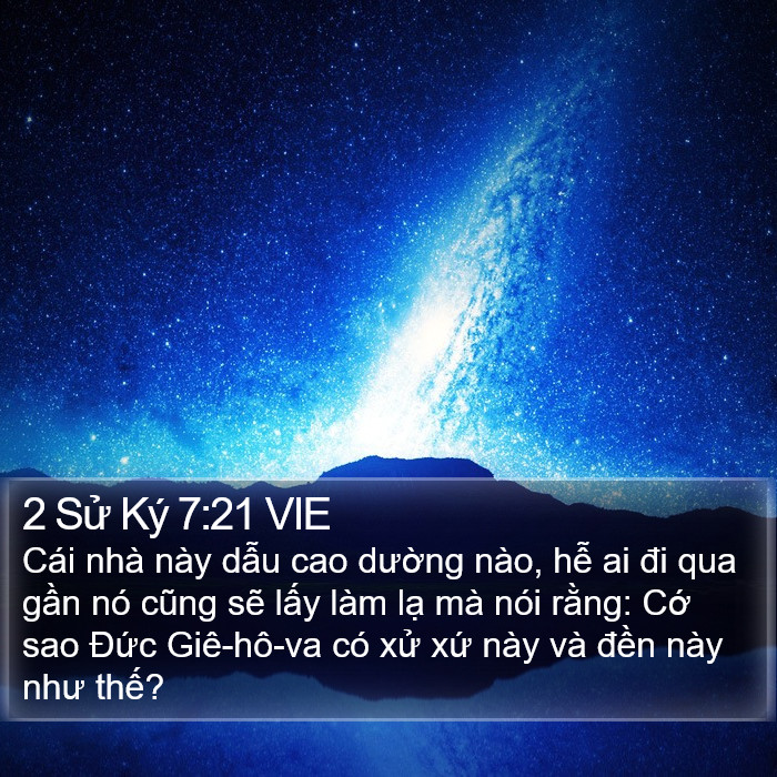 2 Sử Ký 7:21 VIE Bible Study