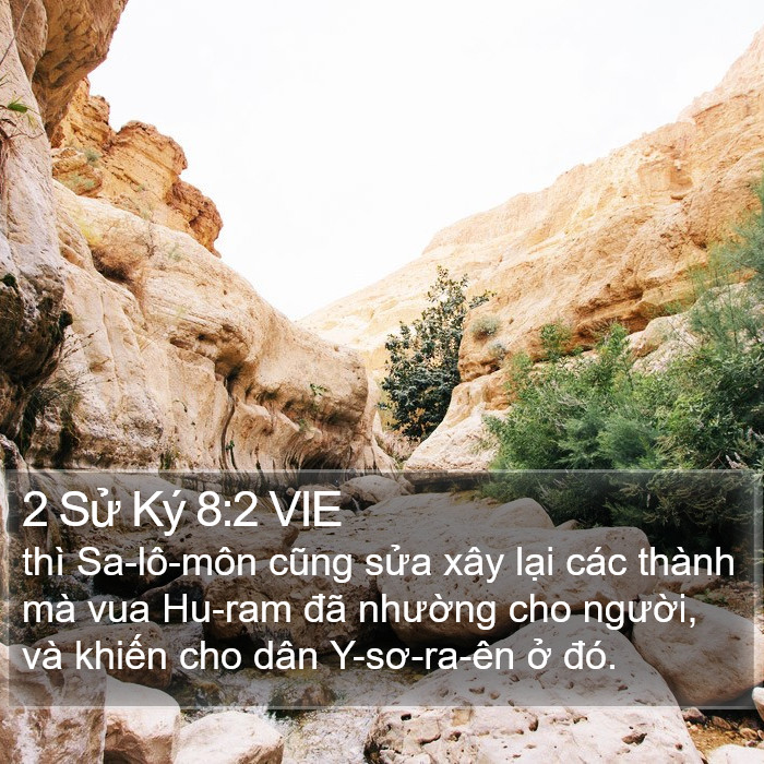 2 Sử Ký 8:2 VIE Bible Study