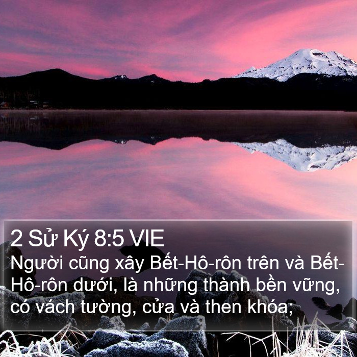 2 Sử Ký 8:5 VIE Bible Study