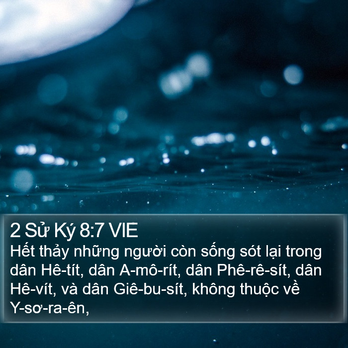 2 Sử Ký 8:7 VIE Bible Study