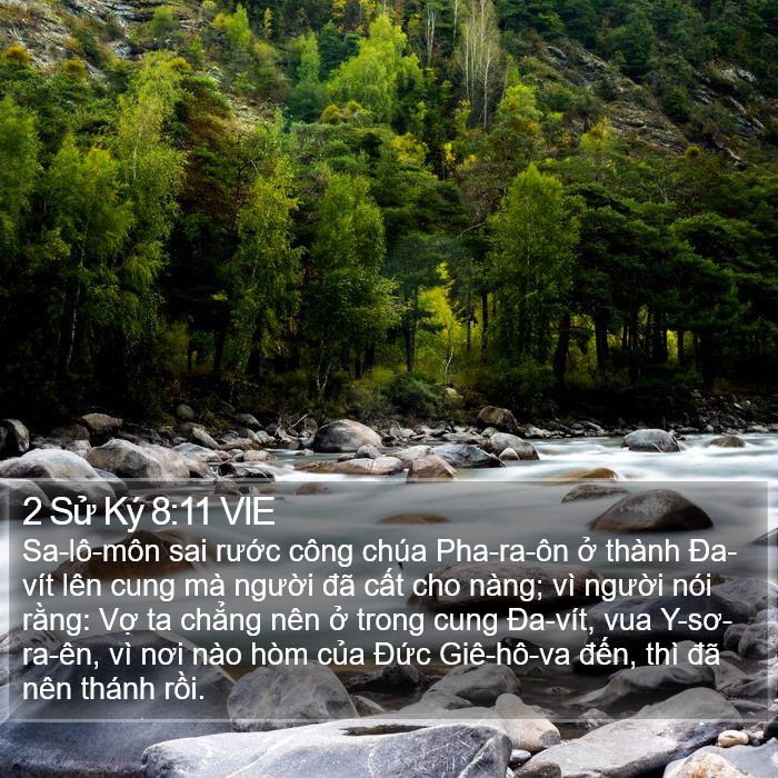 2 Sử Ký 8:11 VIE Bible Study