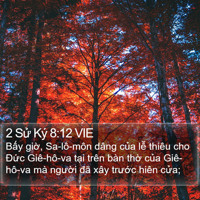 2 Sử Ký 8:12 VIE Bible Study