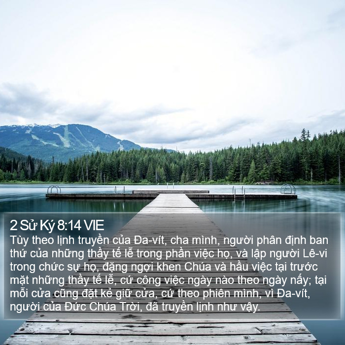 2 Sử Ký 8:14 VIE Bible Study