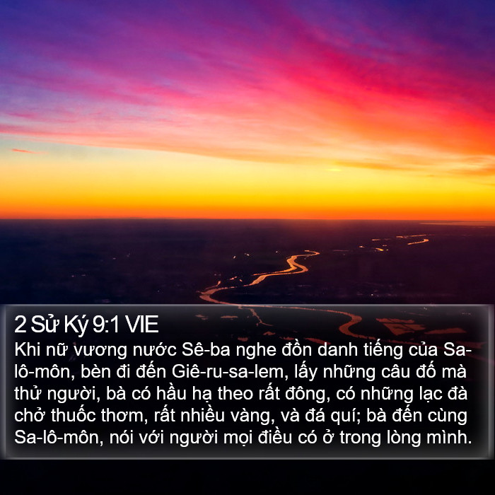 2 Sử Ký 9:1 VIE Bible Study