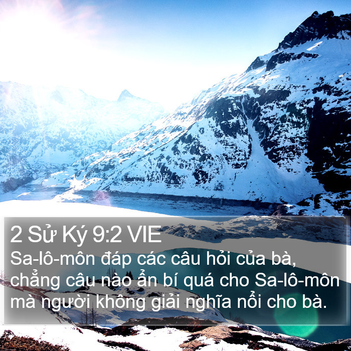 2 Sử Ký 9:2 VIE Bible Study