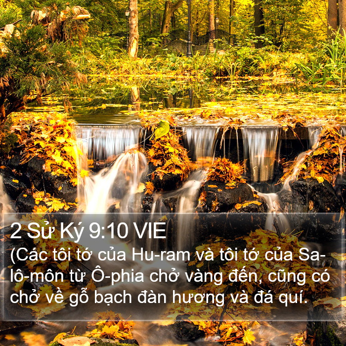 2 Sử Ký 9:10 VIE Bible Study