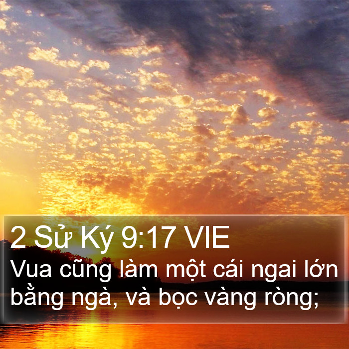 2 Sử Ký 9:17 VIE Bible Study