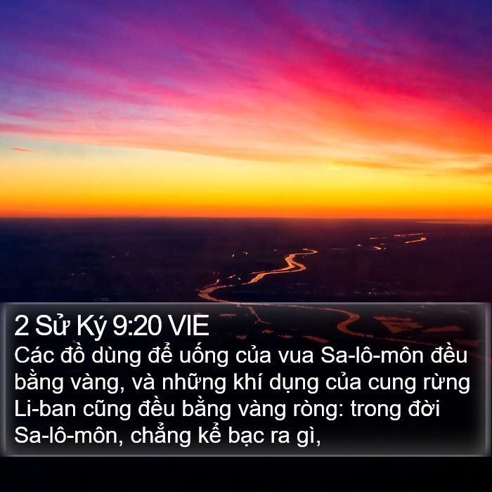 2 Sử Ký 9:20 VIE Bible Study