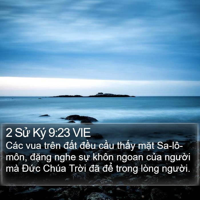 2 Sử Ký 9:23 VIE Bible Study