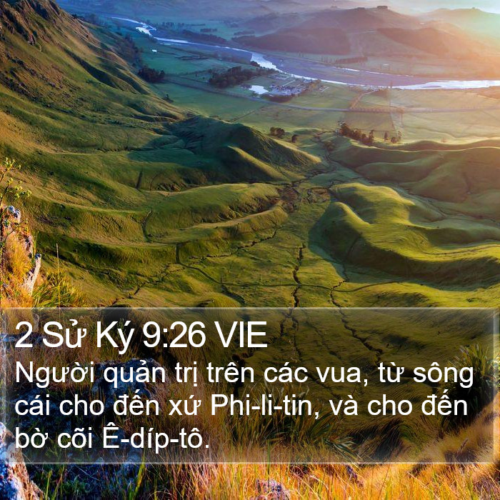 2 Sử Ký 9:26 VIE Bible Study