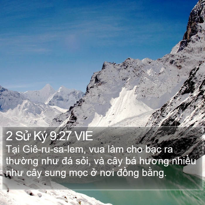 2 Sử Ký 9:27 VIE Bible Study