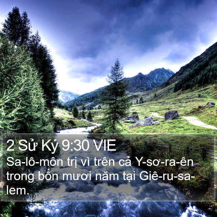 2 Sử Ký 9:30 VIE Bible Study